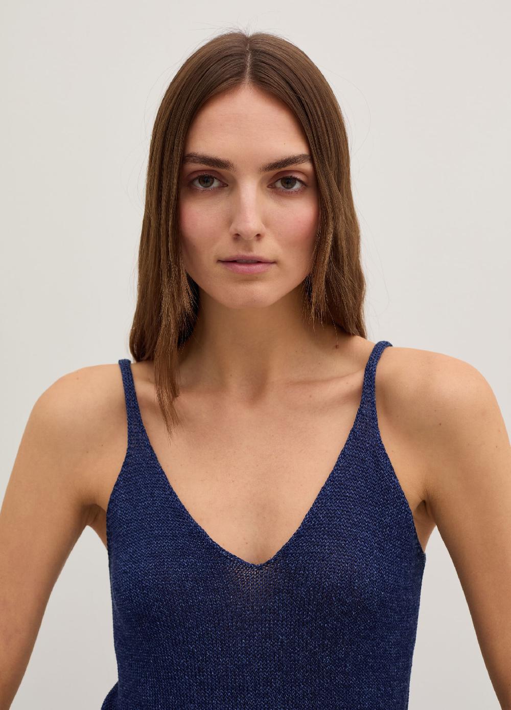 Stefanel Tank top in cordonetto senza cuciture Offerta esclusiva