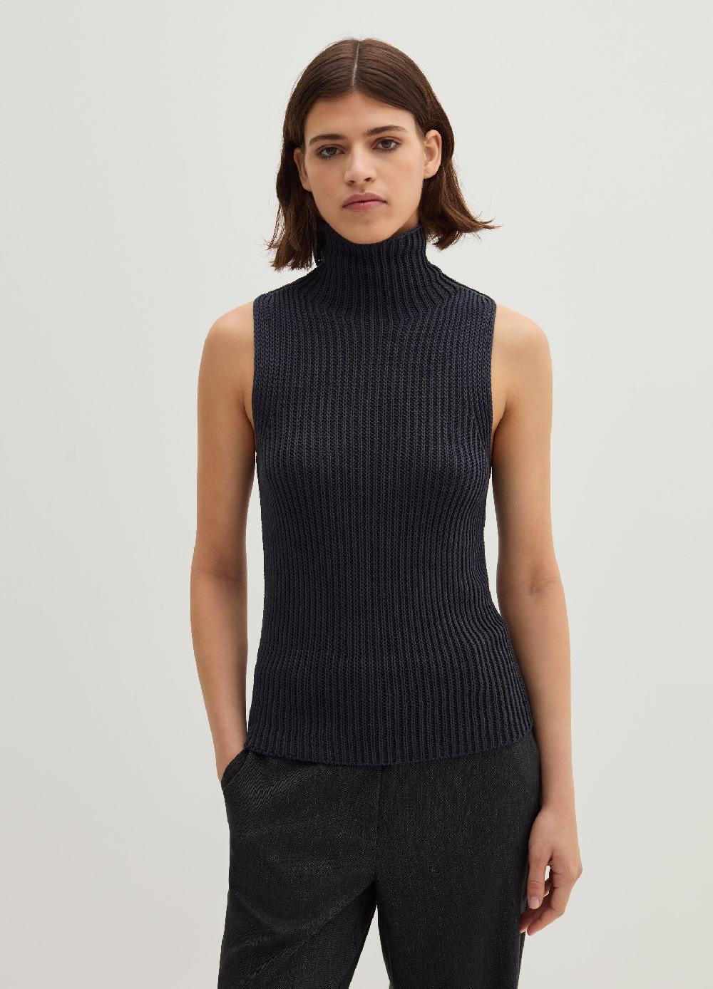 Stefanel Tank top a coste inglesi senza cuciture Vendite stagionali