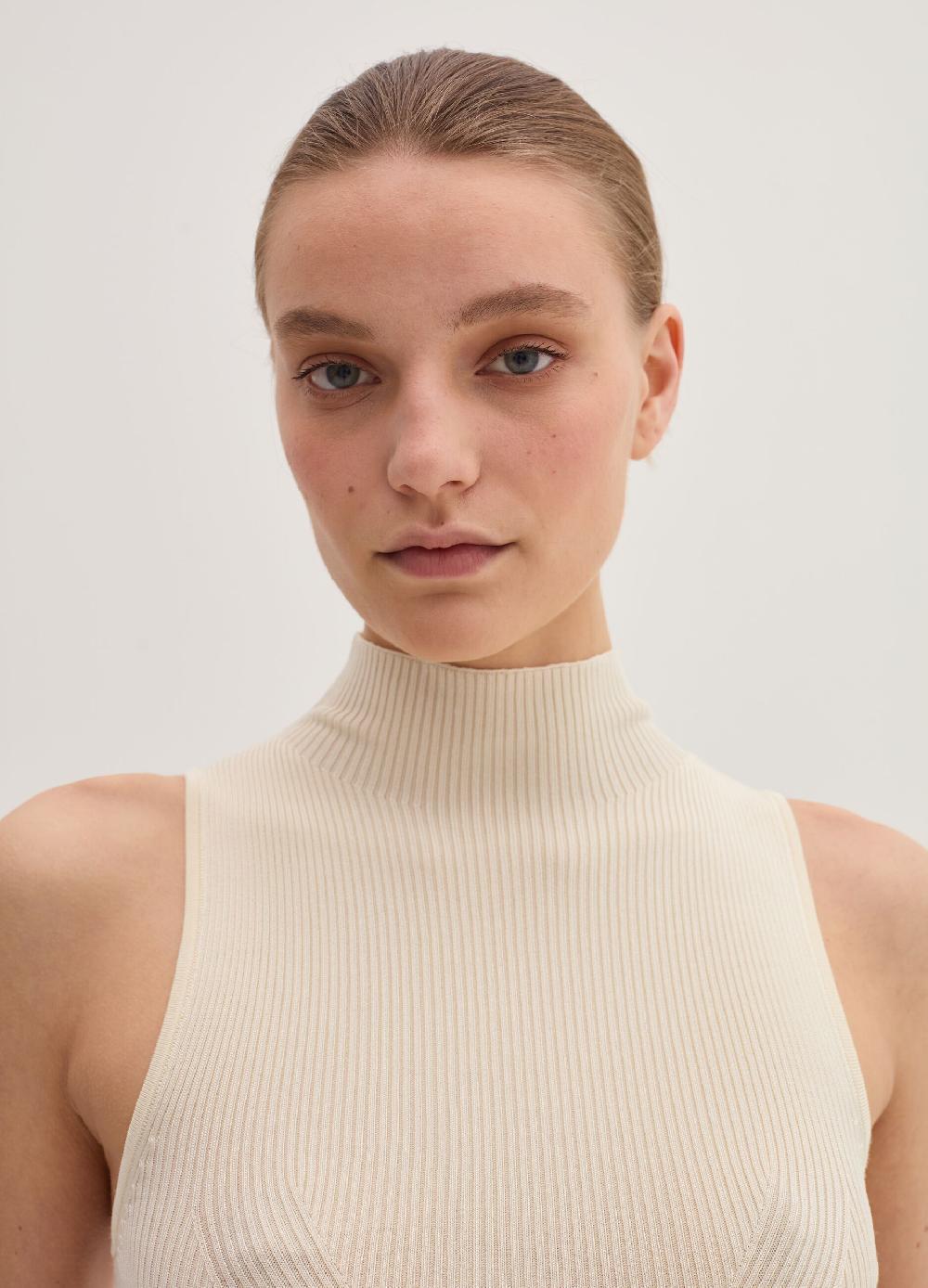 Stefanel Tank top a coste piatte mock neck Cyber Monday