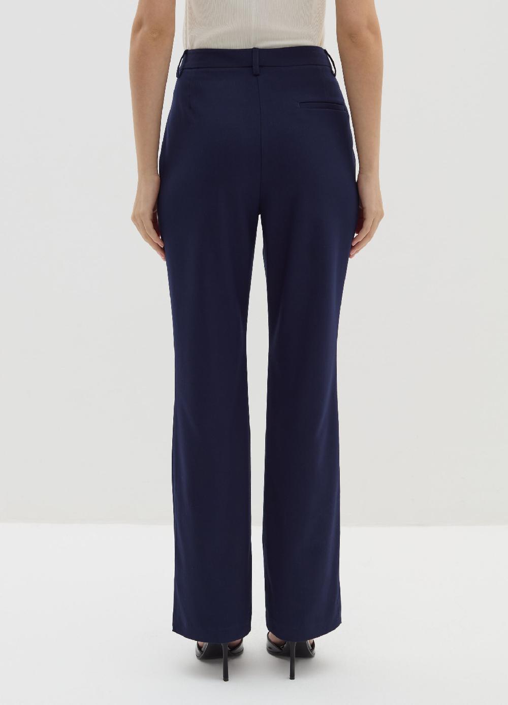 Stefanel Pantalone flare fit in flanella Offerta Giorno del Papà