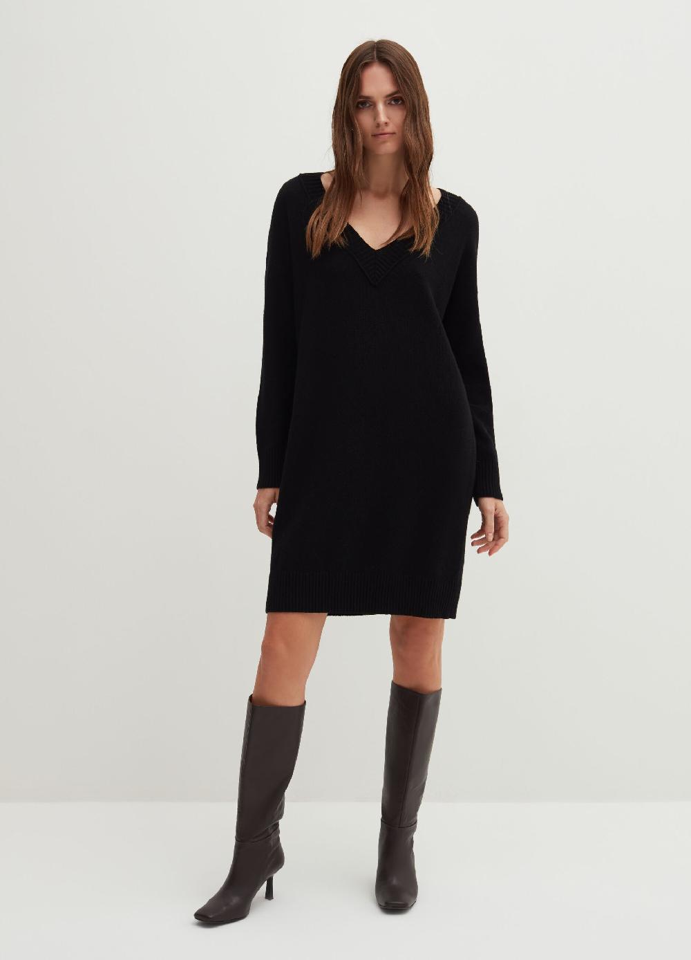Stefanel Vestito corto in lana viscosa e cashmere Online Outlet