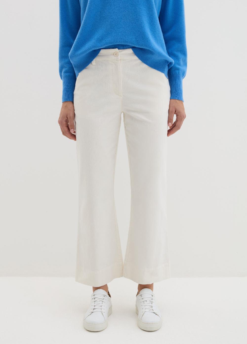 Stefanel Pantalone flare fit in corduroy Offerte esclusive