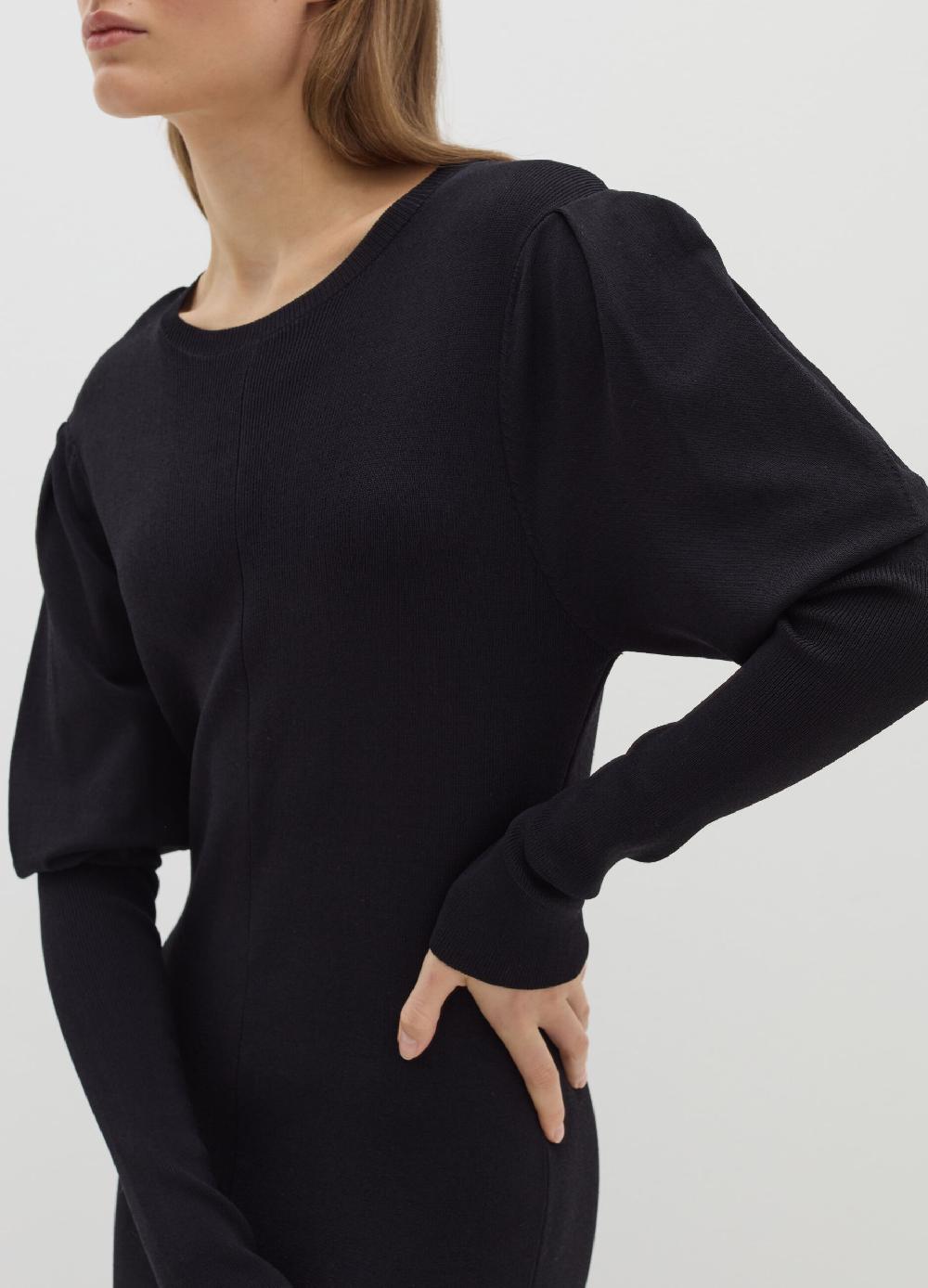 Stefanel Vestito lungo in maglia a costine Sconti VIP