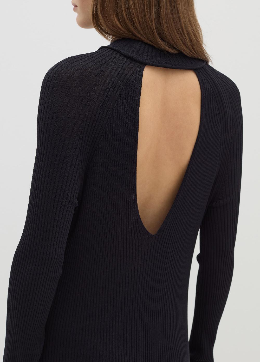 Stefanel Vestito lungo a coste piatte cut out Super Saving Price