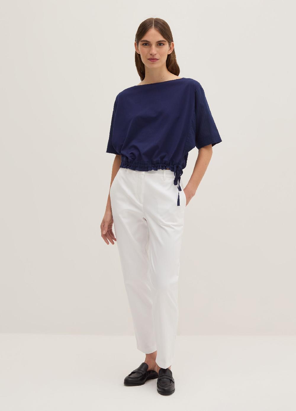 Stefanel Pantalone crop a sigaretta in twill stretch Ritorno libero