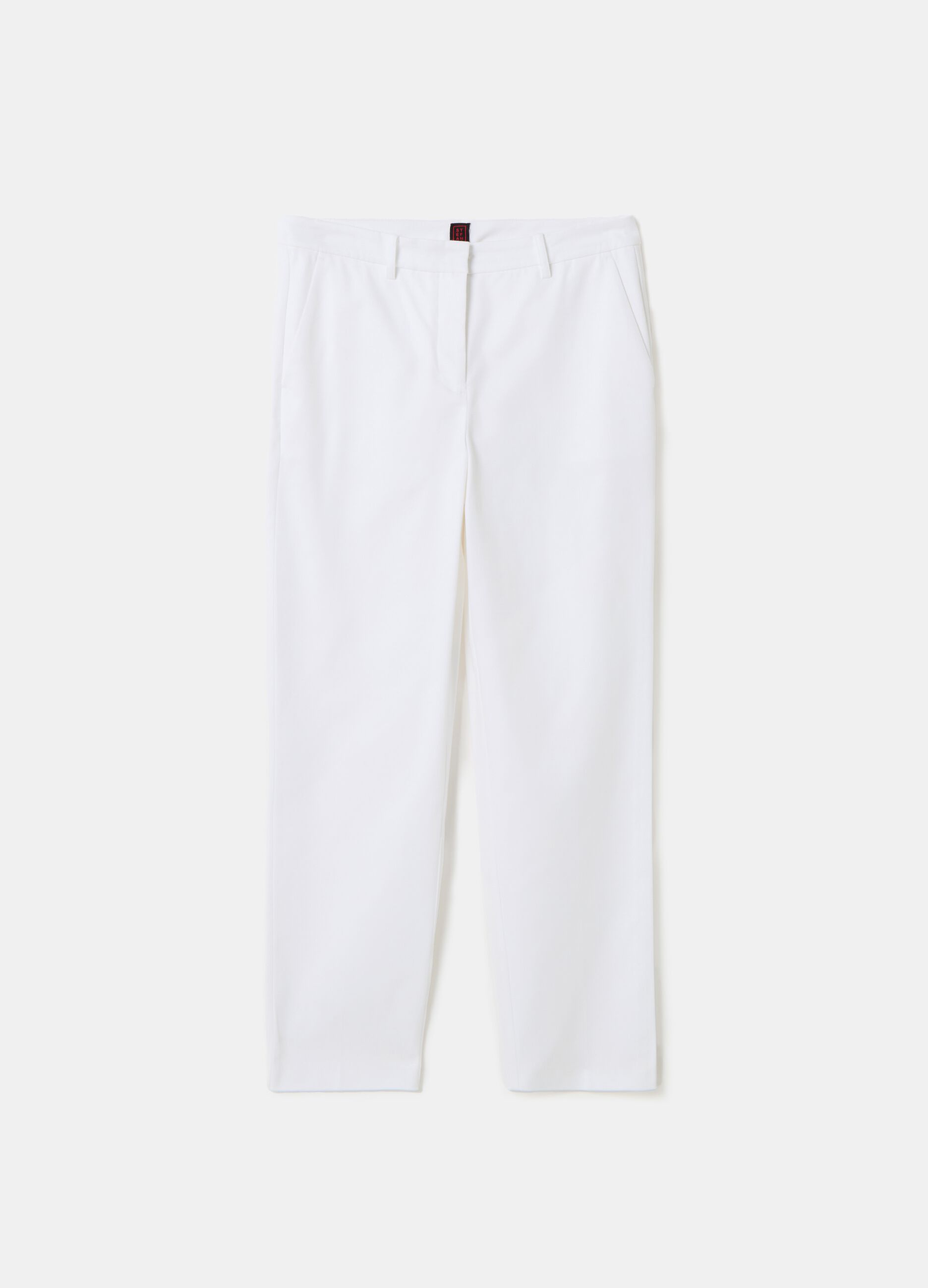 Stefanel Pantalone crop a sigaretta in twill stretch Ritorno libero