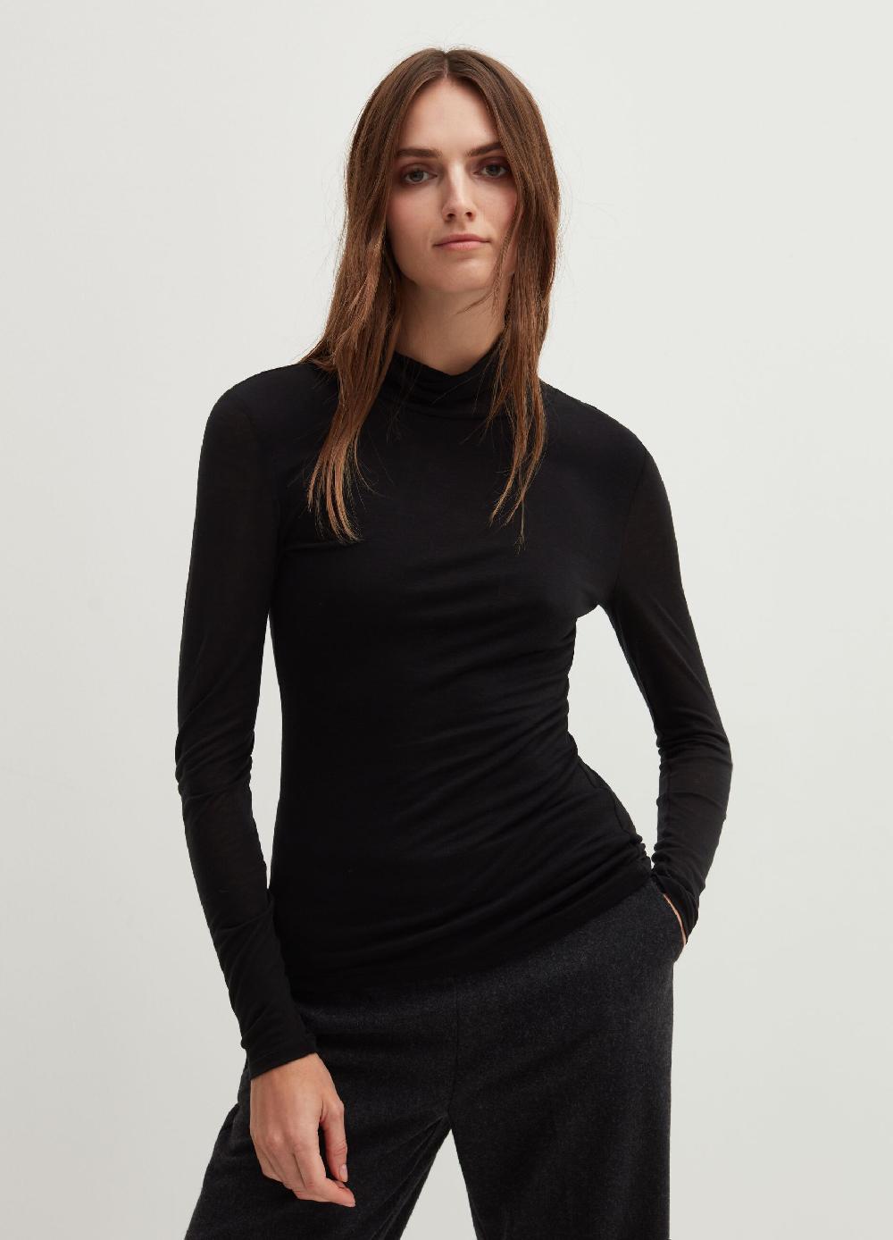 Stefanel T-shirt a maniche lunghe con collo alto Latest stili