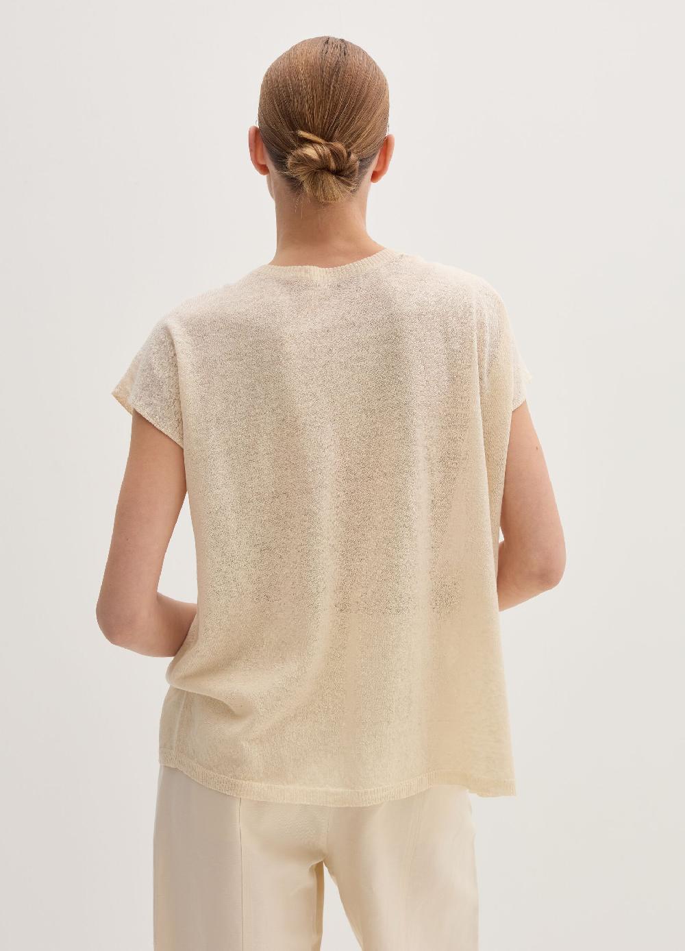 Stefanel Maglia in misto lino con coulisse Promozione temporanea