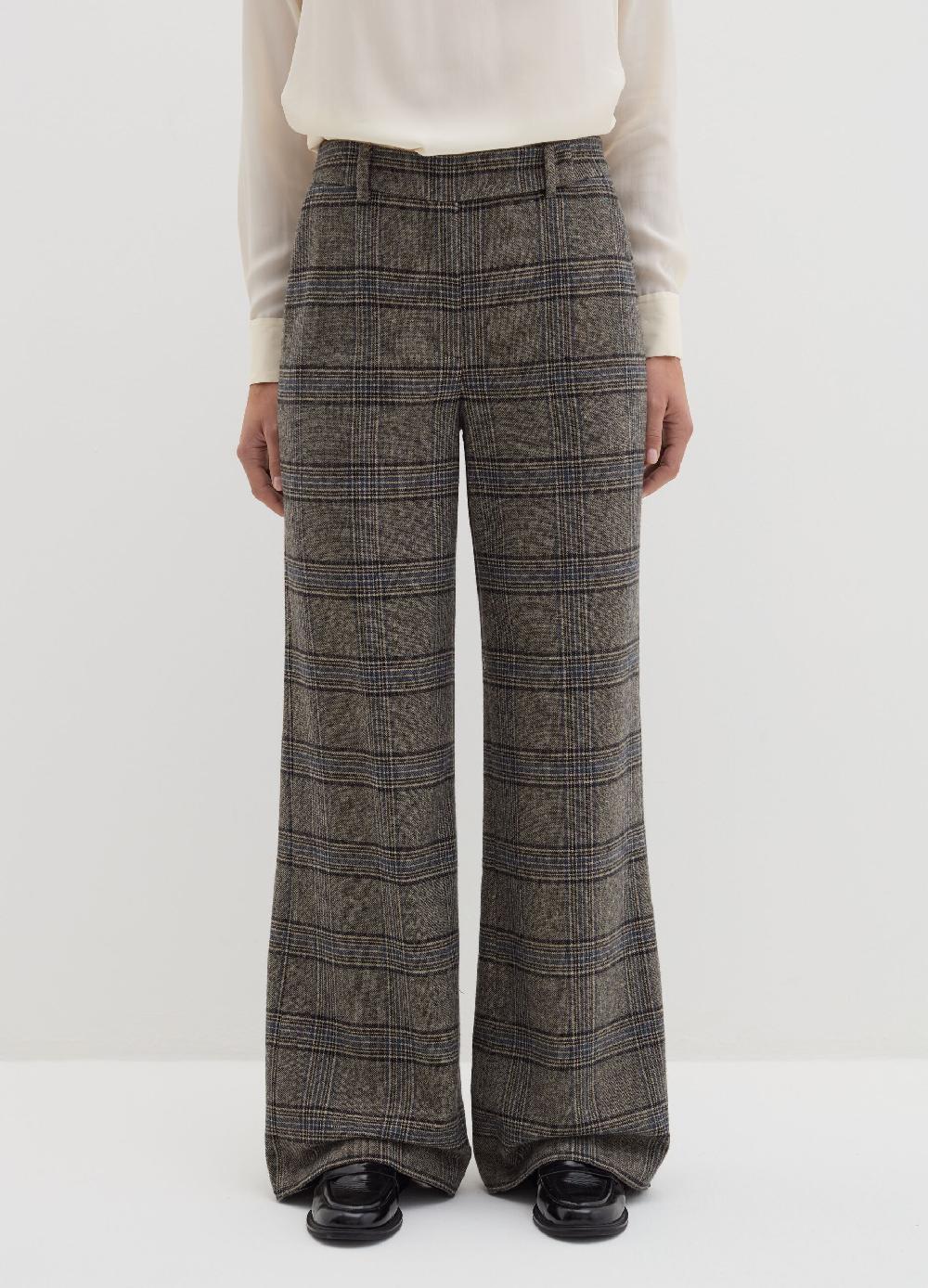 Stefanel Pantalone palazzo fantasia tartan Fino al 50% di sconto