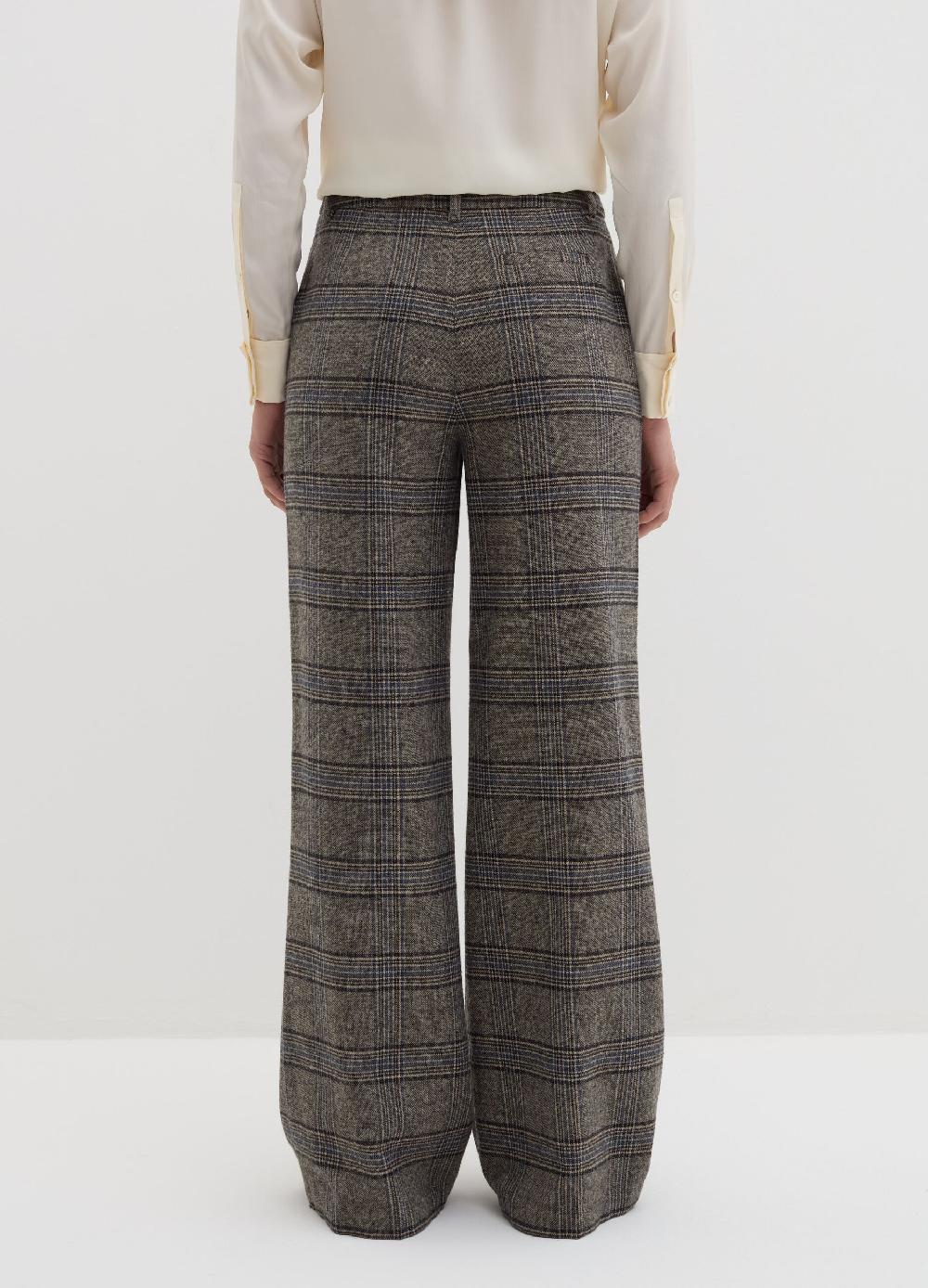 Stefanel Pantalone palazzo fantasia tartan Fino al 50% di sconto