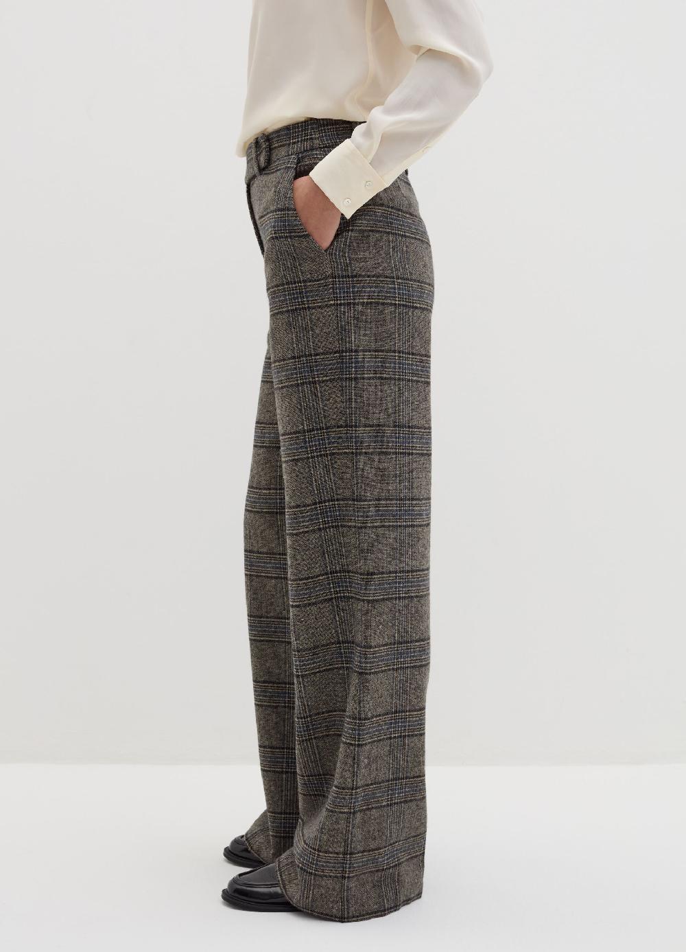 Stefanel Pantalone palazzo fantasia tartan Fino al 50% di sconto