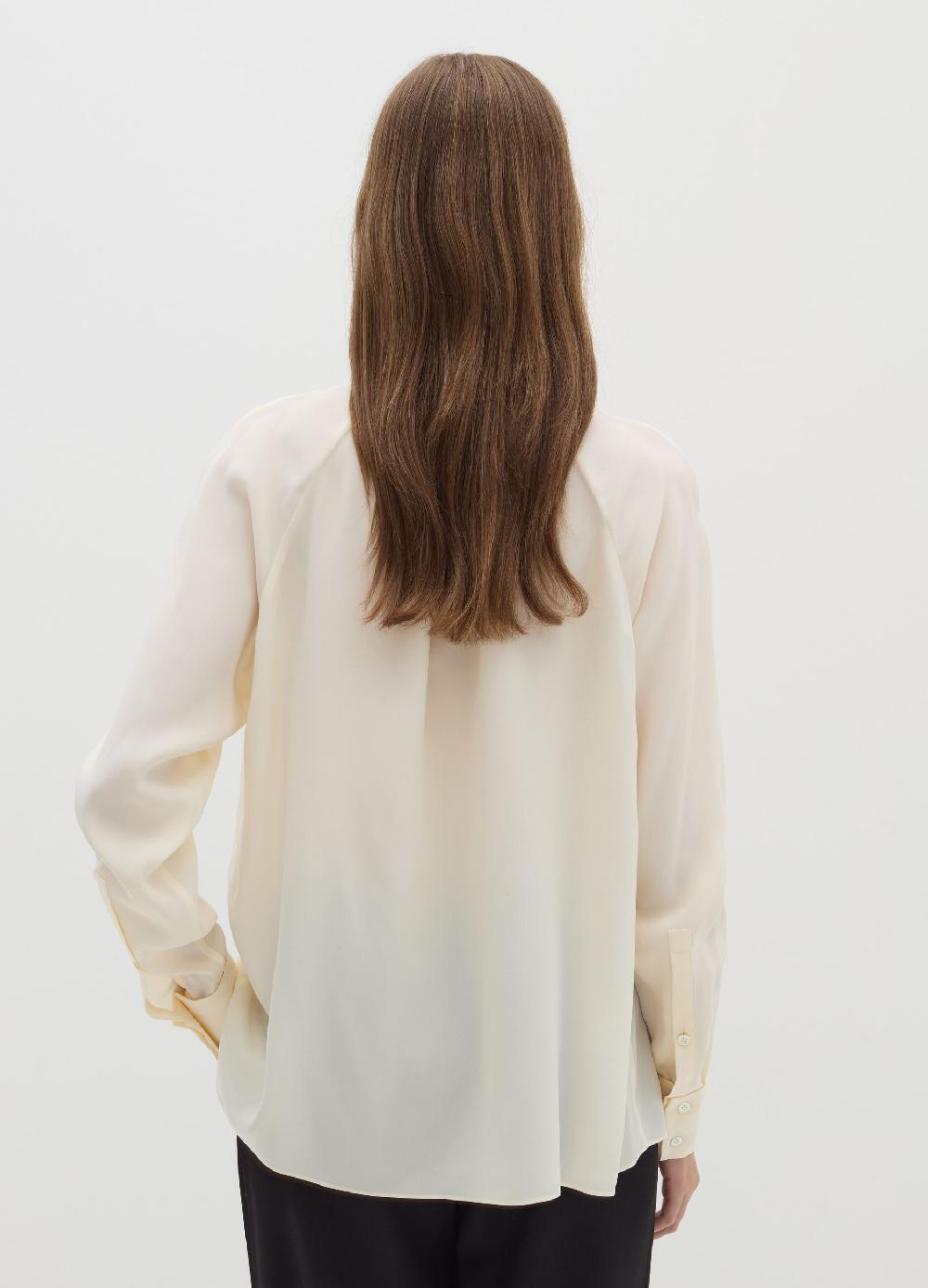 Stefanel Blusa a collo alto in viscosa e seta Only for today