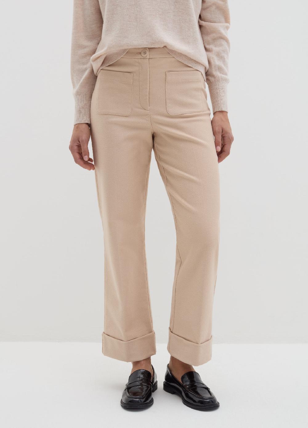 Stefanel Pantalone crop in twill stretch Discount Store per i nuovi prodotti