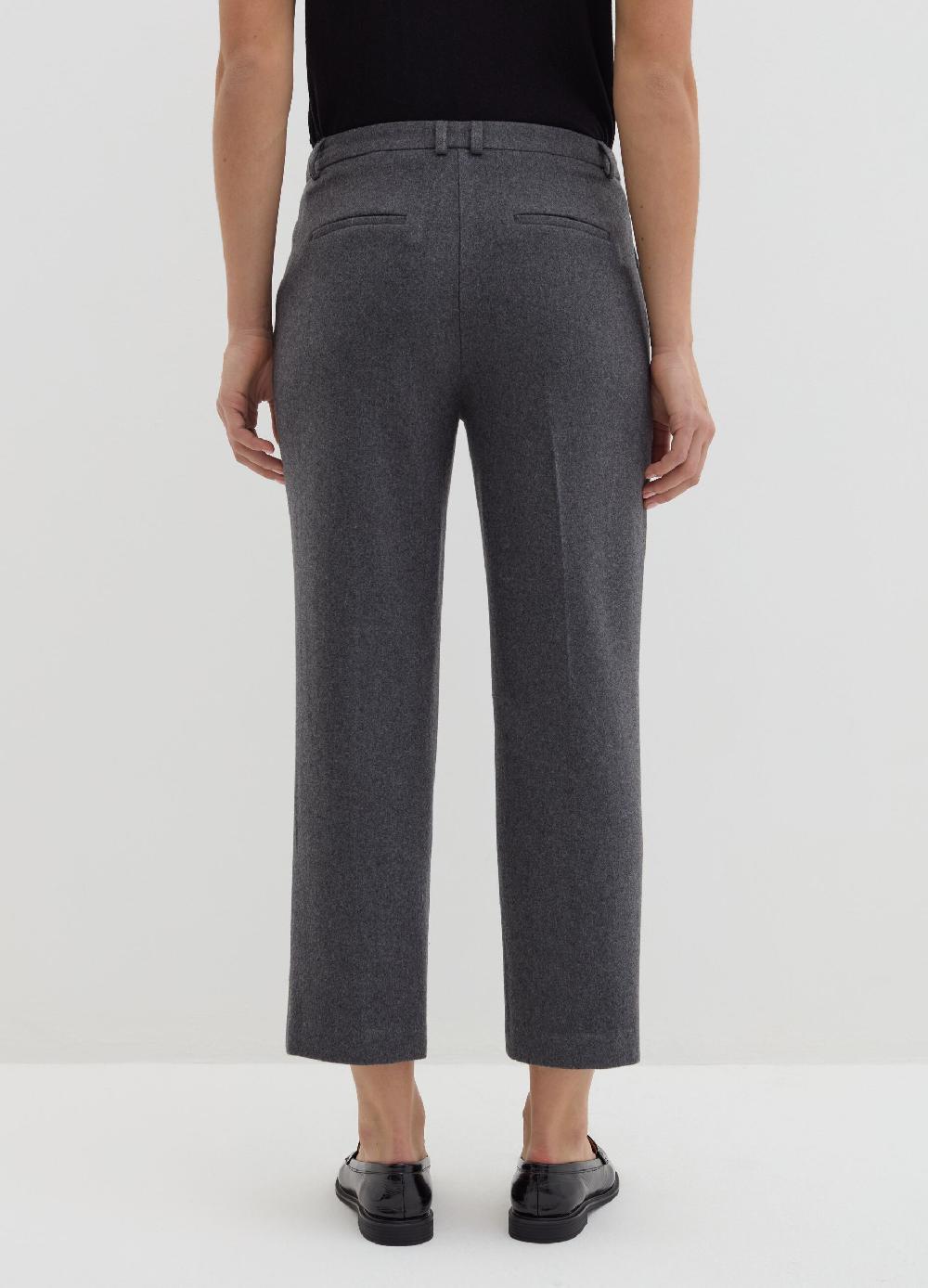 Stefanel Pantalone crop straight fit in pannetto 50% di sconto con spedizione gratuita