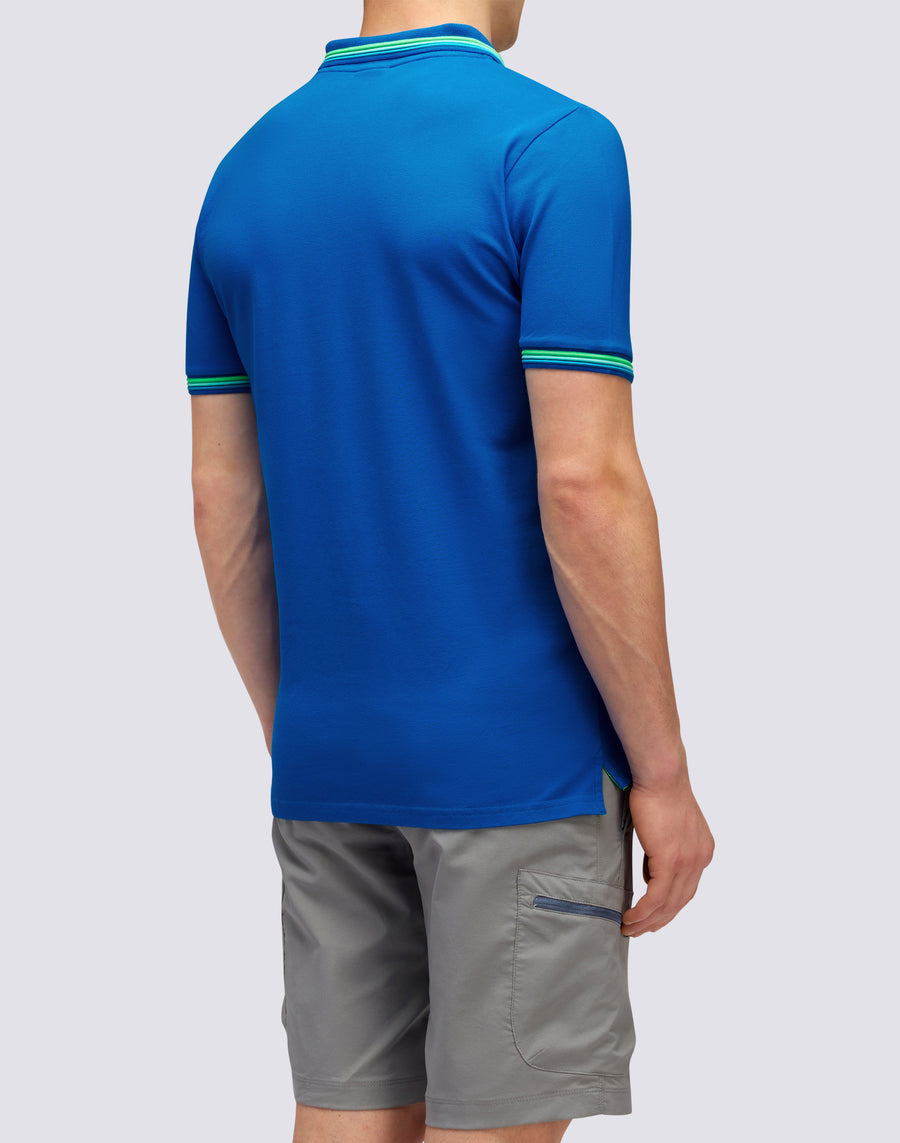Sundek POLO BRICE IN COTONE PIQUET CON DETTAGLI TRICOLOR m779plj6500-a2201 Officina