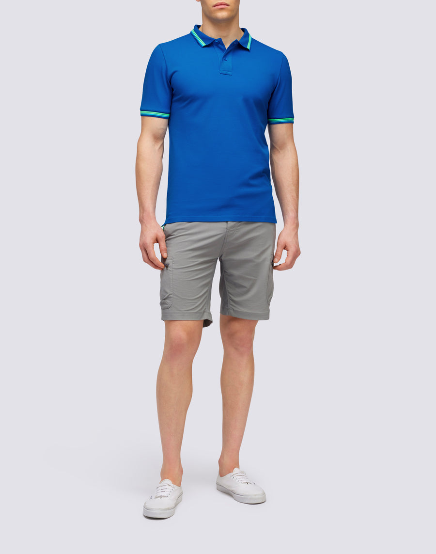 Sundek POLO BRICE IN COTONE PIQUET CON DETTAGLI TRICOLOR m779plj6500-a2201 Officina
