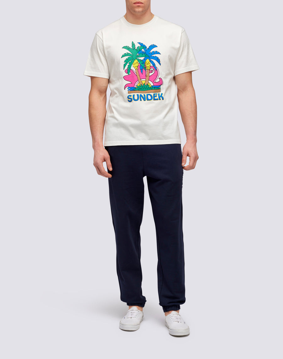Sundek T-SHIRT ISLAND PRINT m613tejr900-03900 Prezzo Ridotto