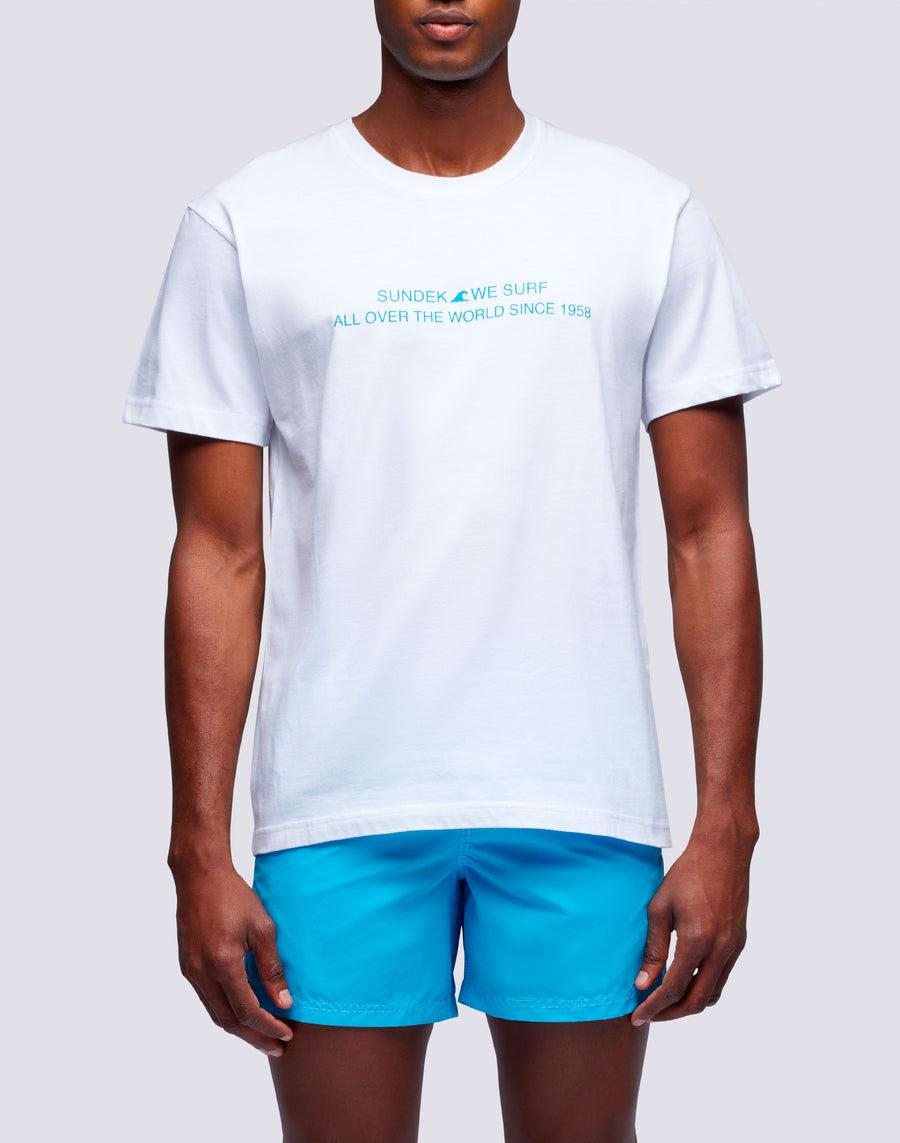 Sundek t-shirt uomo in cotone capsule flag m669tesj500-00400 Vendita Calda