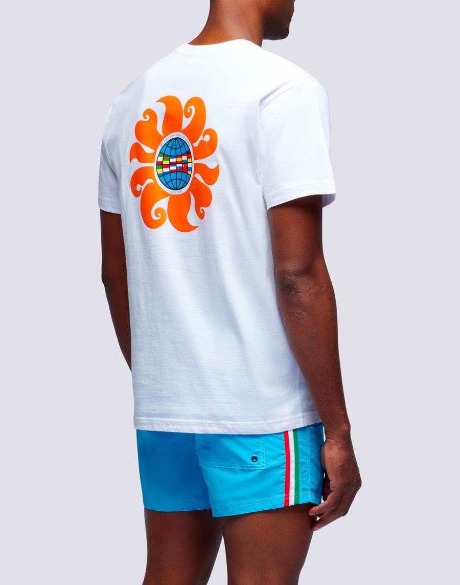 Sundek t-shirt uomo in cotone capsule flag m669tesj500-00400 Vendita Calda