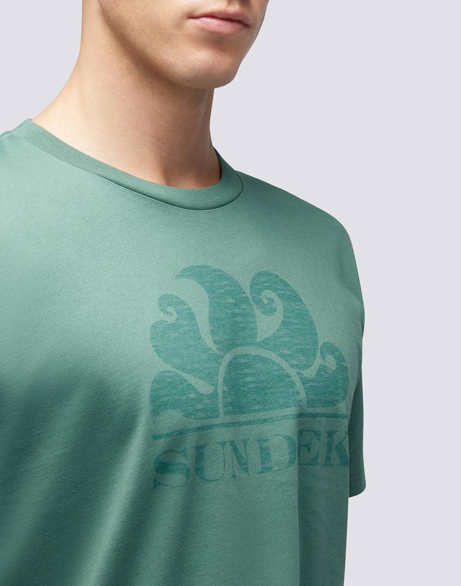 Sundek T-SHIRT MANICHE CORTE CON LOGO m021tej78ot-a1600 In Saldo