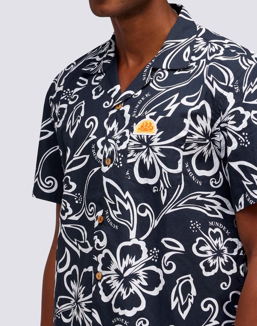 Sundek CAMICIA CON STAMPA HIBISCUS VINTAGE m817shmu1ia-661ia 2025