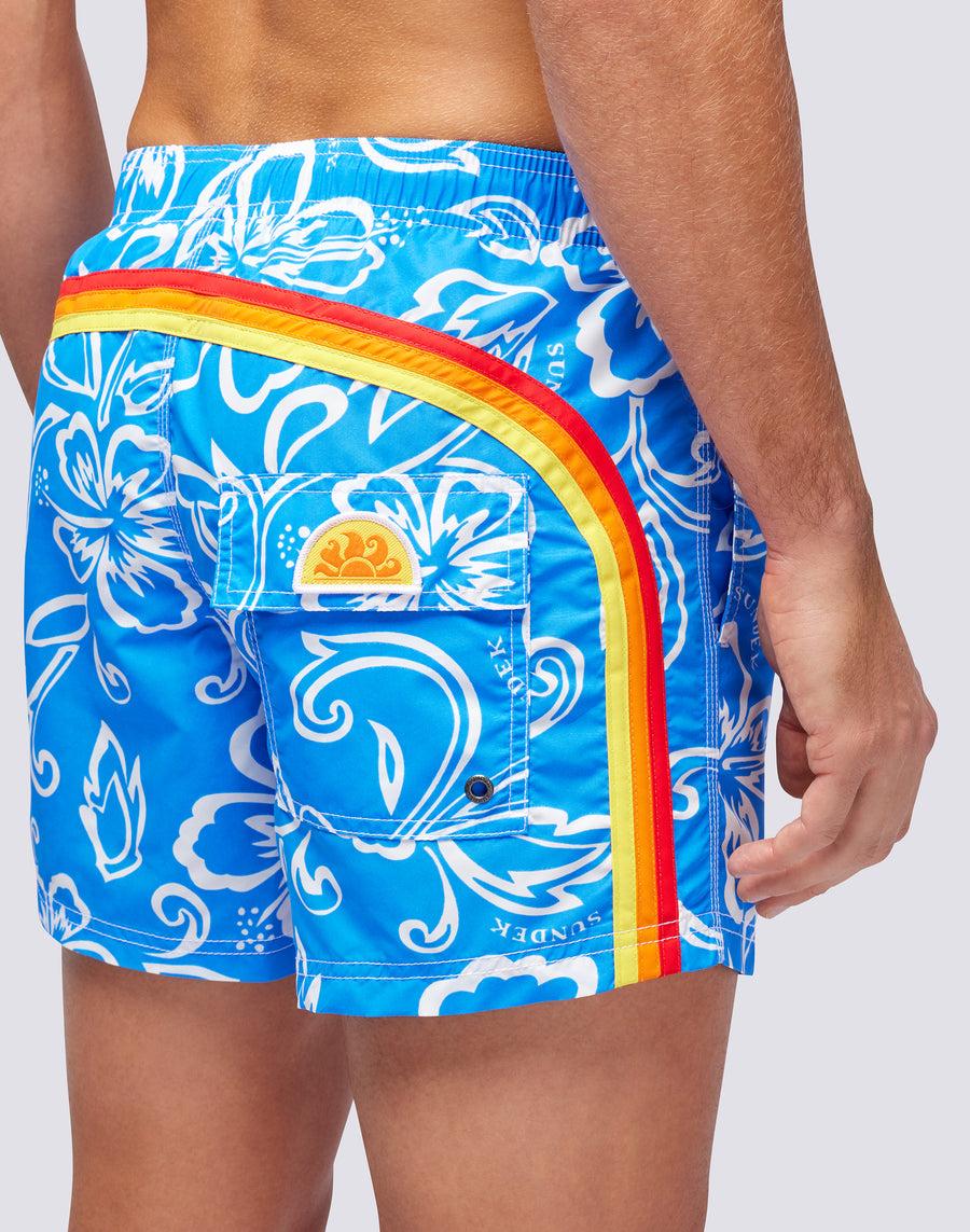 Sundek BOARDSHORT STAMPA ARCHIVE HIBISCUS m504bdta1ia-616ia In Linea