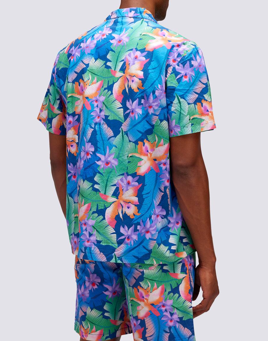 Sundek CAMICIA CON STAMPA FLOREALE ALL OVER m817shmu100-007o8 Vendita Economica