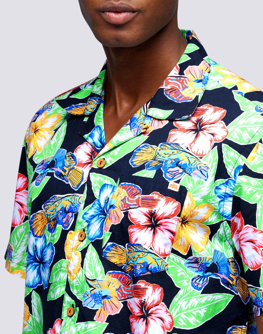 Sundek camicia con stampa floreale all over m669tesj500-a1800 Prezzo Ridotto
