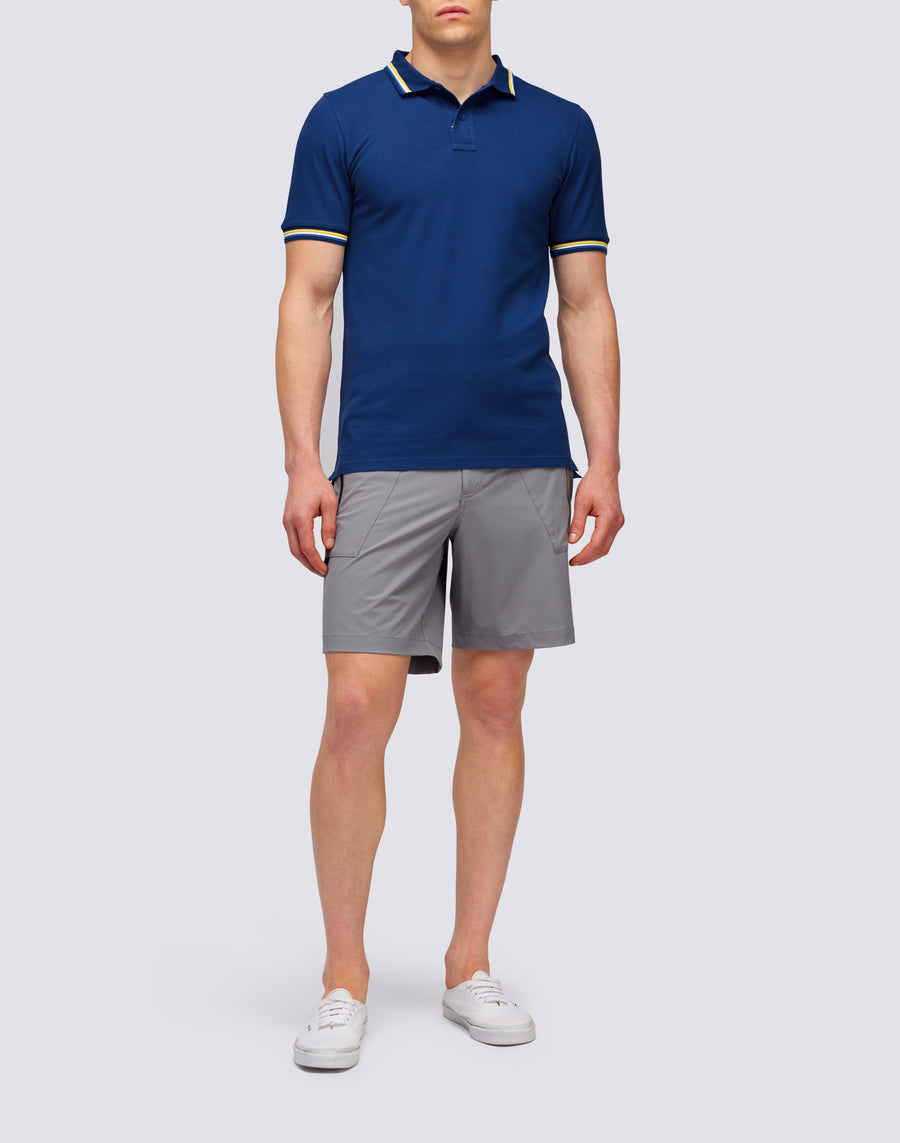Sundek POLO BRICE IN COTONE PIQUET CON DETTAGLI TRICOLOR m779plj6500-a1701 In Vendita