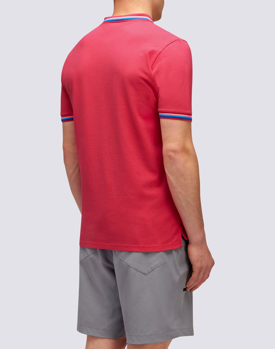 Sundek POLO BRICE IN COTONE PIQUET CON DETTAGLI TRICOLOR m779plj6500-69203 Offerte