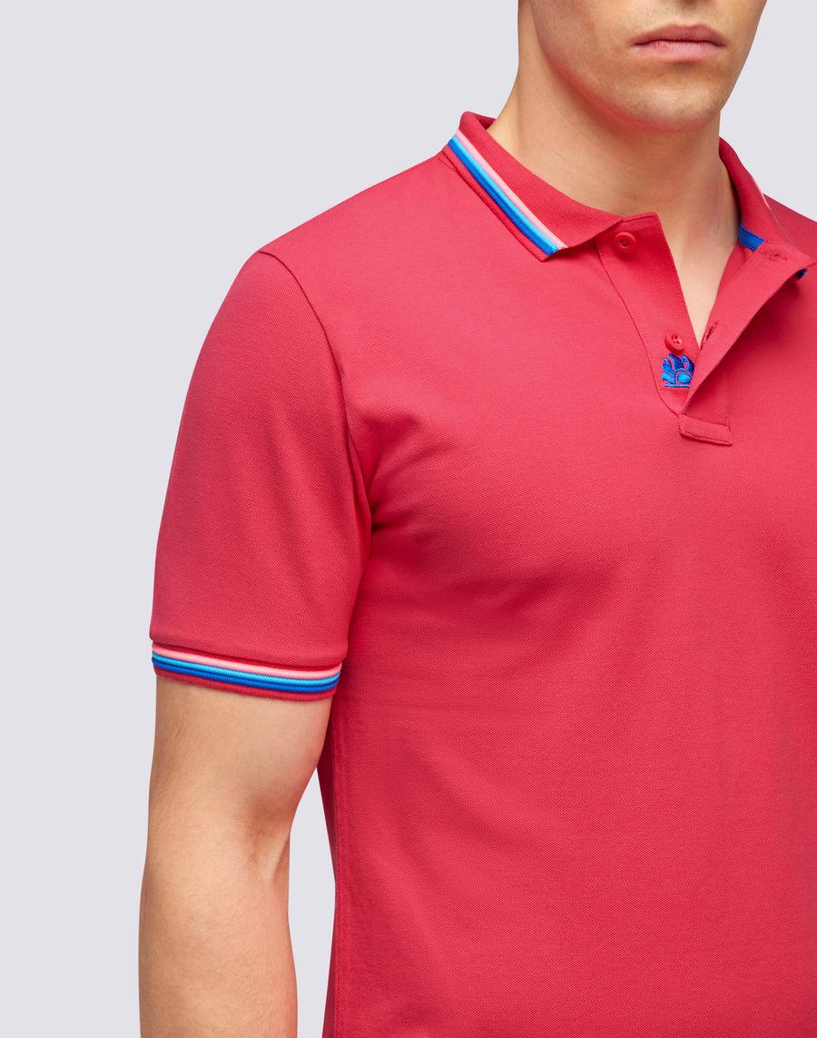 Sundek POLO BRICE IN COTONE PIQUET CON DETTAGLI TRICOLOR m779plj6500-69203 Offerte