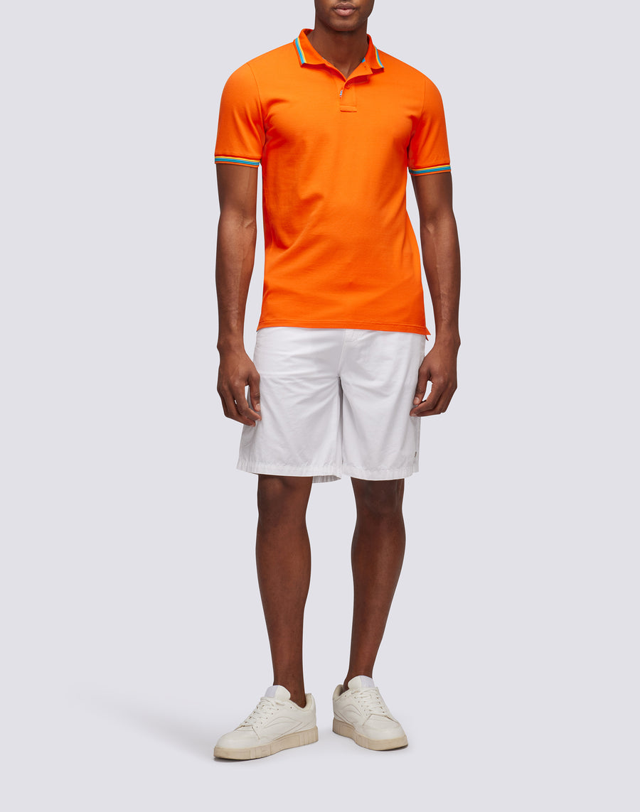 Sundek POLO BRICE IN COTONE PIQUET CON DETTAGLI TRICOLOR m779plj6500-55002 Vendita Calda