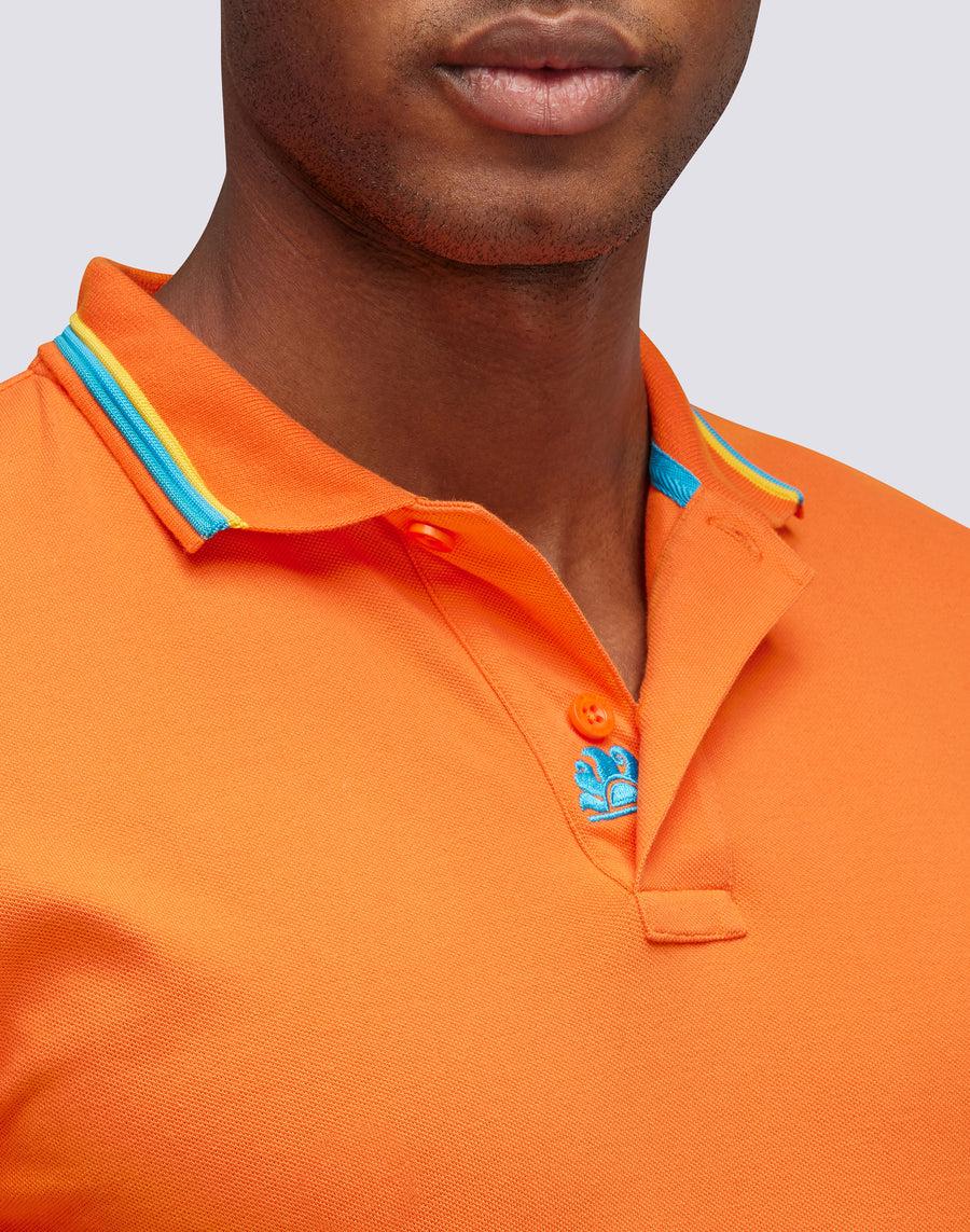 Sundek POLO BRICE IN COTONE PIQUET CON DETTAGLI TRICOLOR m779plj6500-55002 Vendita Calda