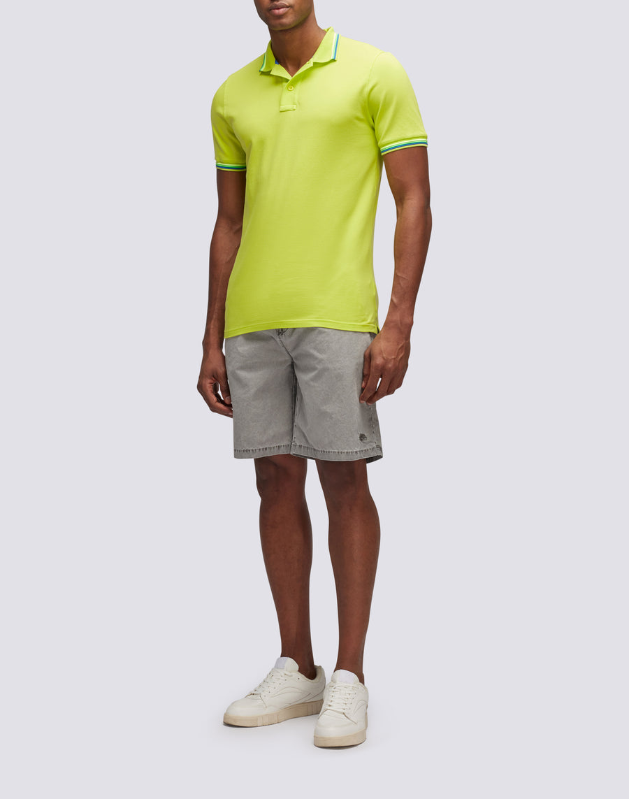 Sundek POLO BRICE IN COTONE PIQUET CON DETTAGLI TRICOLOR m779plj6500-69101 Grandi sconti