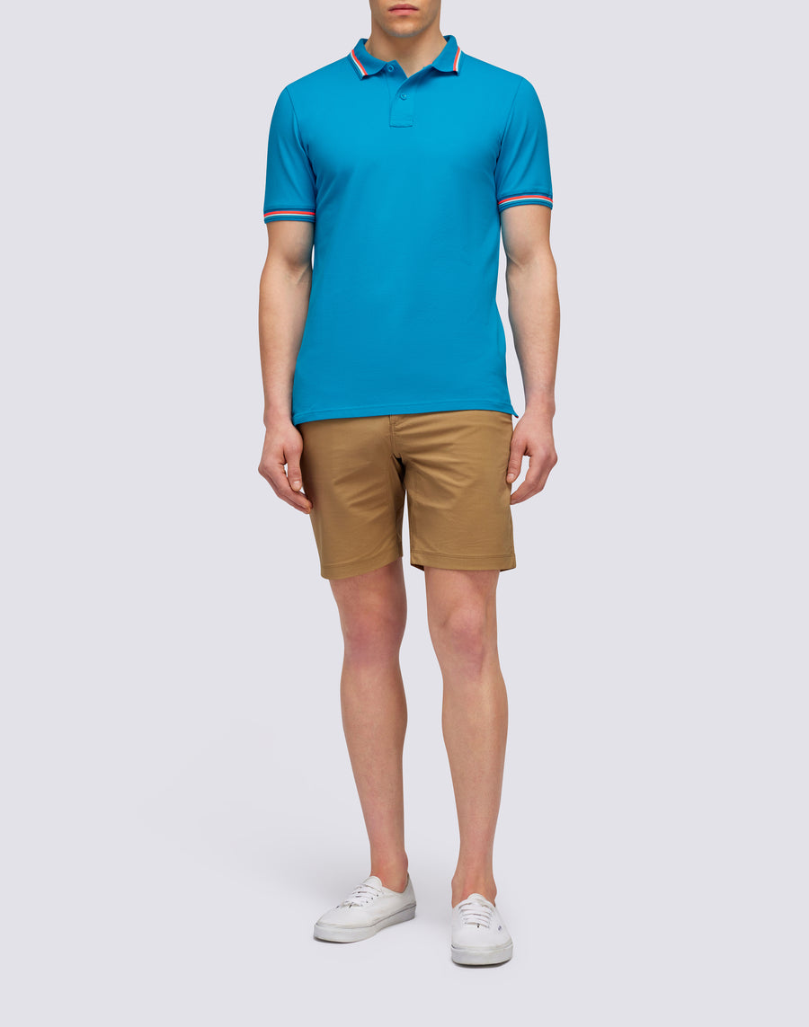 Sundek POLO BRICE IN COTONE PIQUET CON DETTAGLI TRICOLOR m779plj6500-67403 Moda