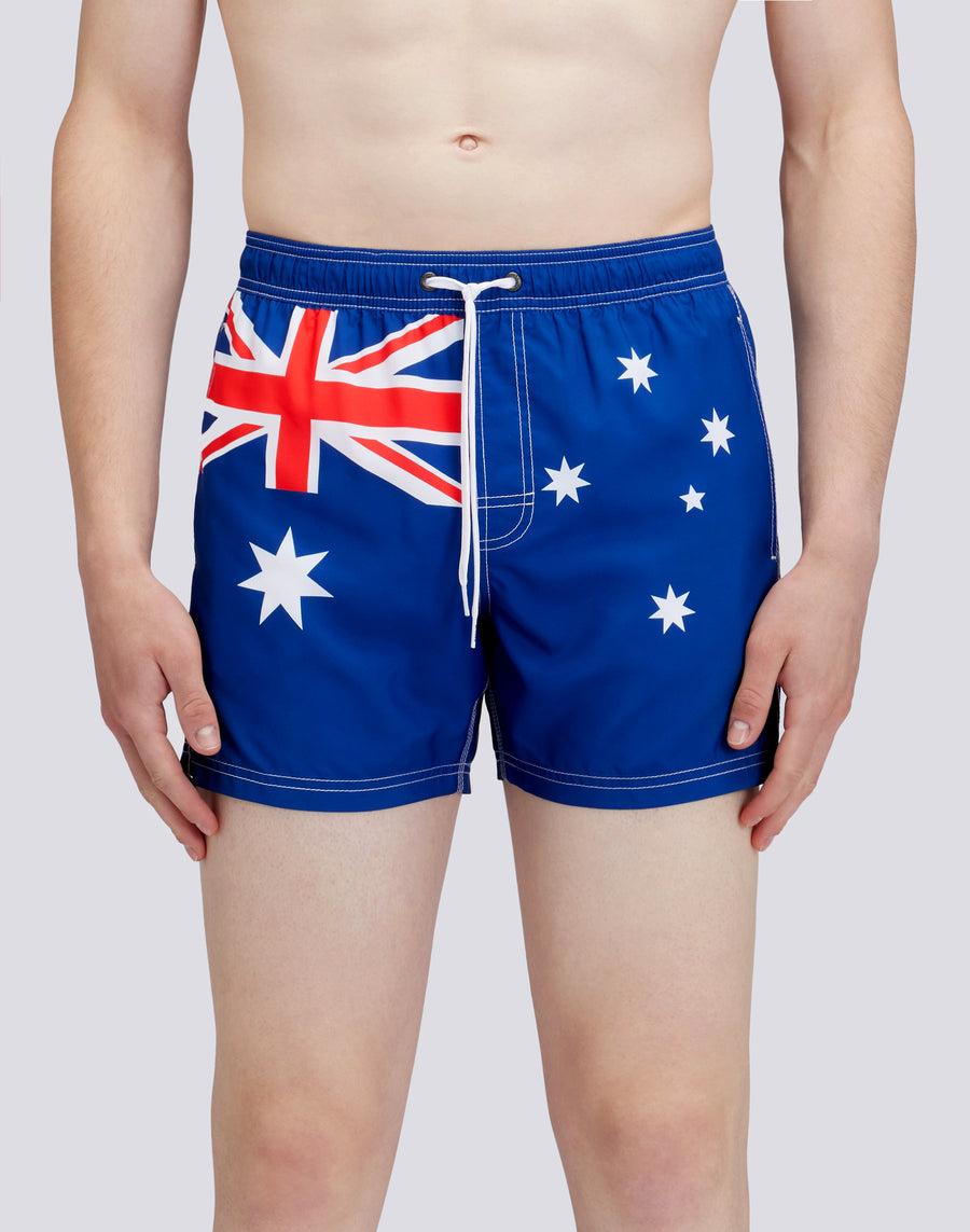 Sundek COSTUME DA BAGNO CORTO VITA ELASTICATA POLIESTERE RICICLATO REPREVE® BANDIERA AUSTRALIA M504BDRT3FG629FG Prezzo Ridotto