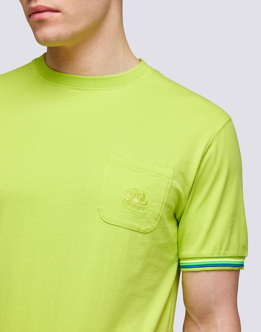 Sundek T-SHIRT FINN GIROCOLLO CON TASCHINO m775tej7800-69101 Prezzo Ridotto