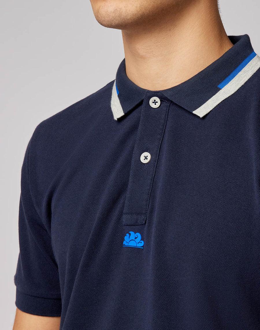 Sundek polo in cotone piquet combinato M997PLPQ500-32201 Vendita Calda