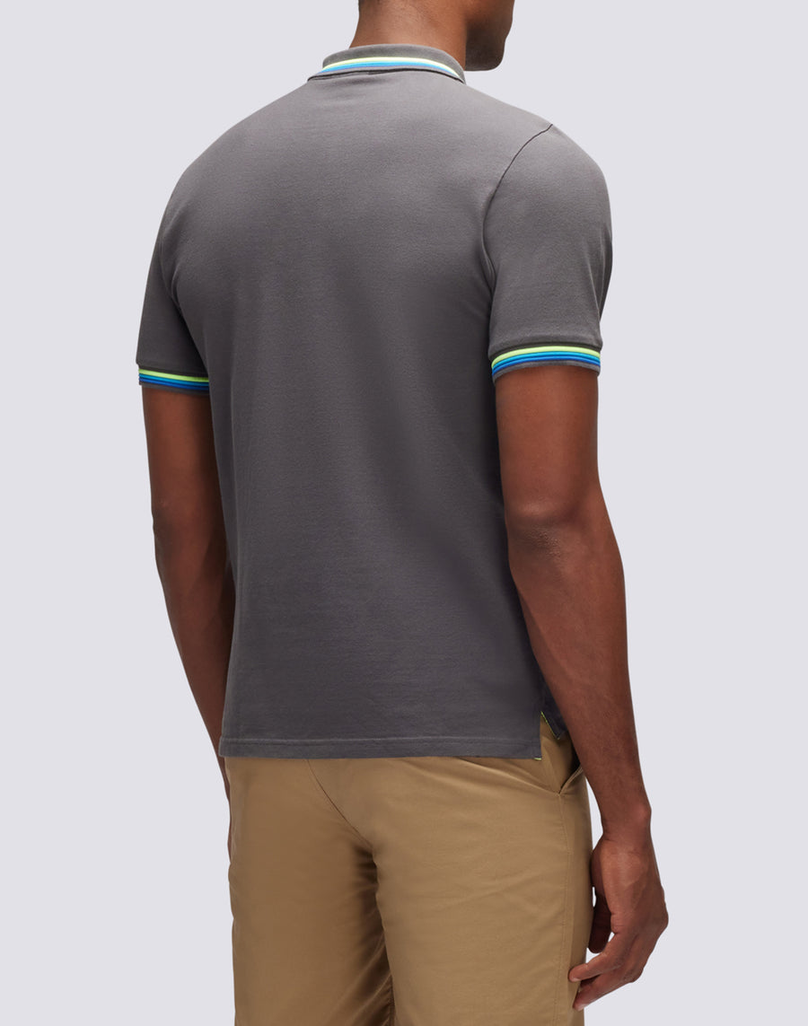 Sundek polo brice in cotone piquet con dettagli tricolor M779PLJ6500-10317 Fino Al -60%
