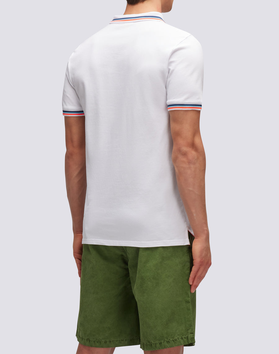 Sundek polo brice in cotone piquet con dettagli tricolor M779PLJ6500-00634 Affare Del Giorno