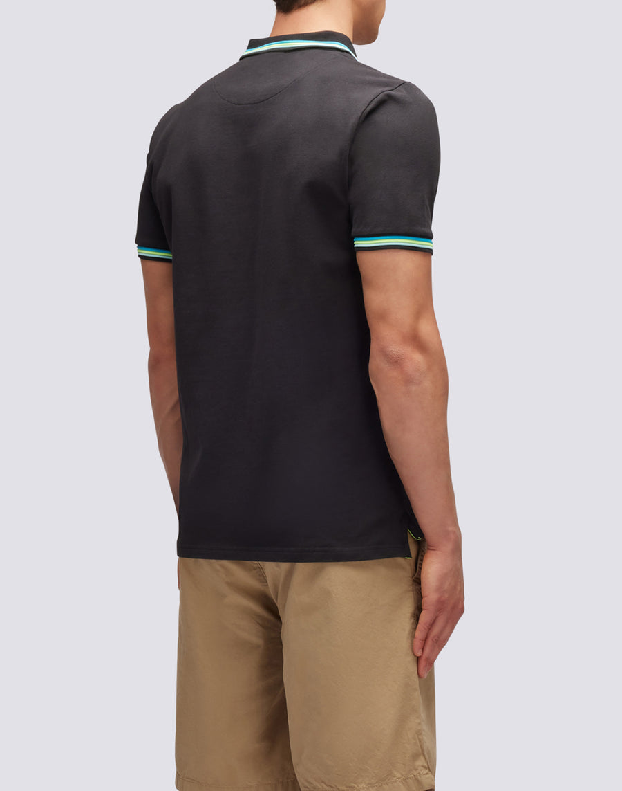 Sundek polo brice in cotone piquet con dettagli tricolor M779PLJ6500-00435 Novità