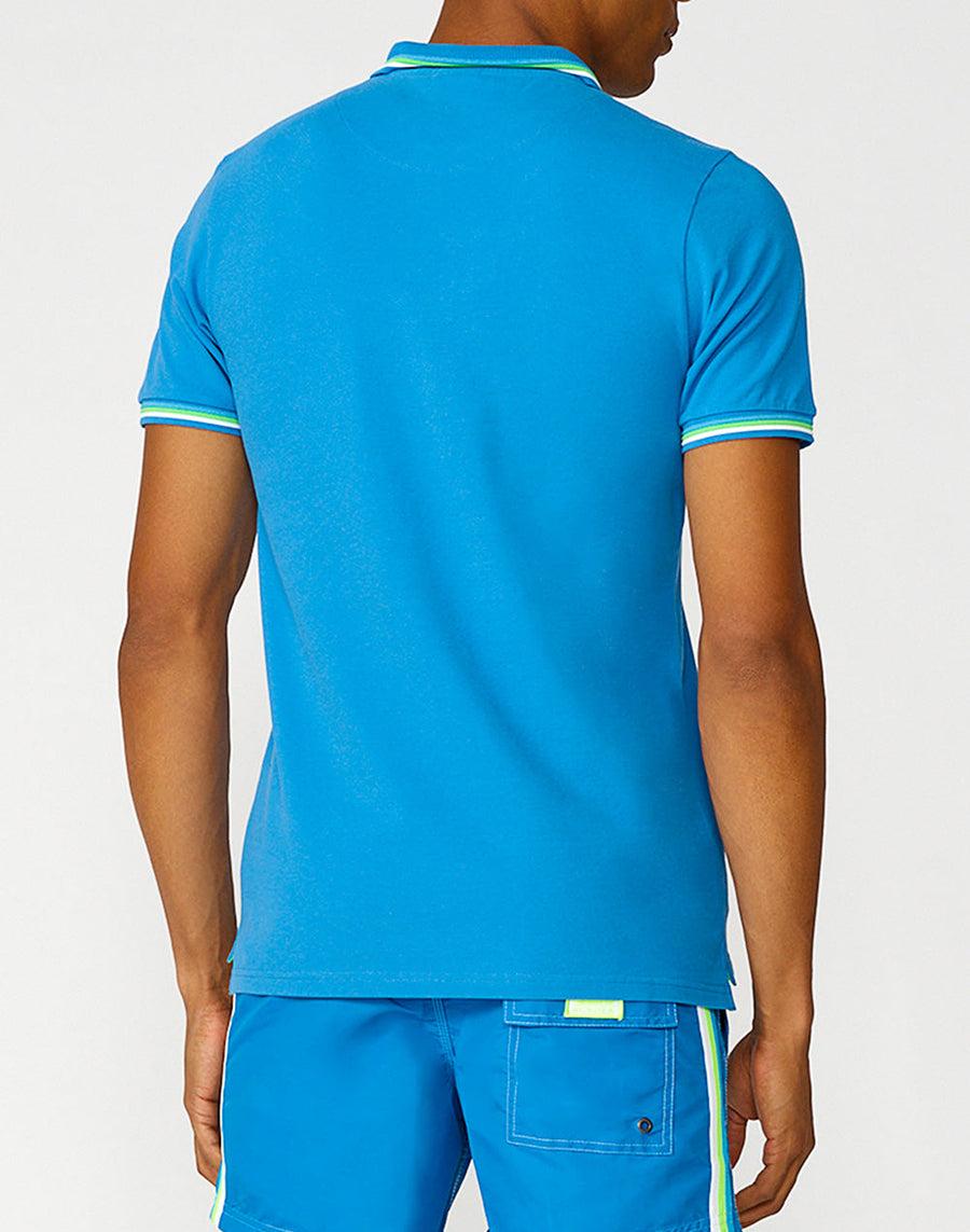 Sundek polo brice in cotone piquet con dettagli tricolor M779PLJ6500-08908 Presa