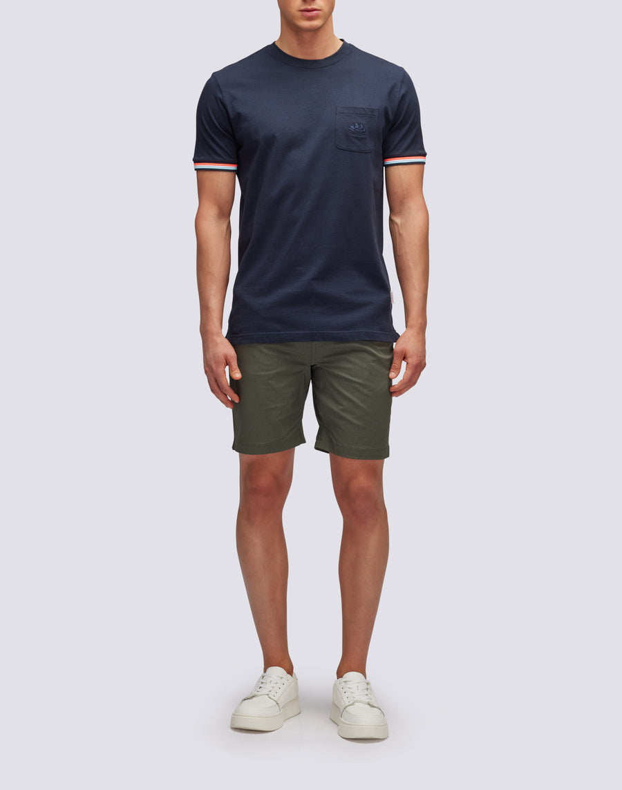 Sundek t-shirt finn girocollo con taschino M775TEJ7800-00724 Saldi