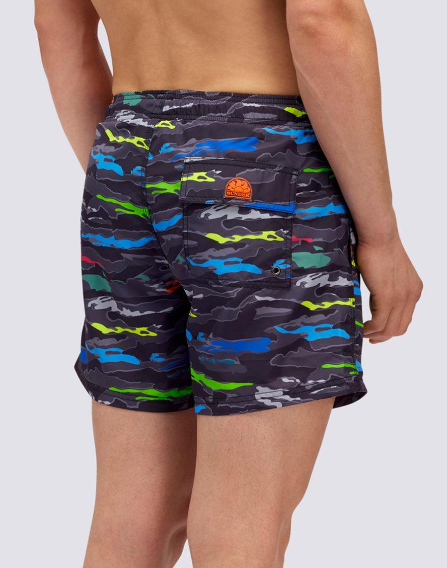 Sundek COSTUME HAPPY CAMOU PRINT m633bdrt43h-0043h Negozi Online