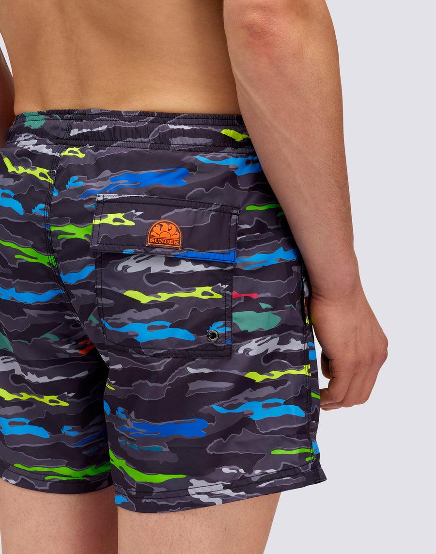 Sundek COSTUME HAPPY CAMOU PRINT m633bdrt43h-0043h Negozi Online
