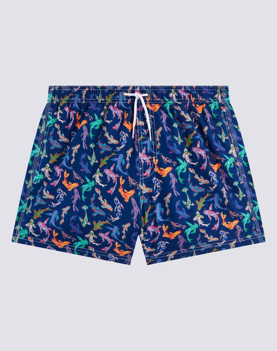 Sundek costume da bagno corto vita elasticata stampa koi pop repreve® m504bdrt3je-047je Fino Al -60%