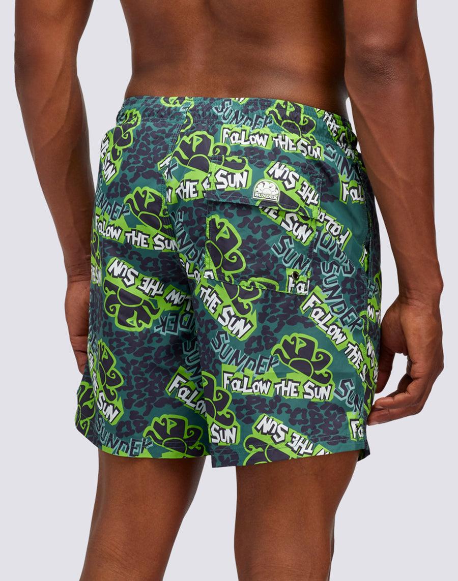 Sundek COSTUME STONEAGE PRINT m665bdrt4tg-a16tg Sconto