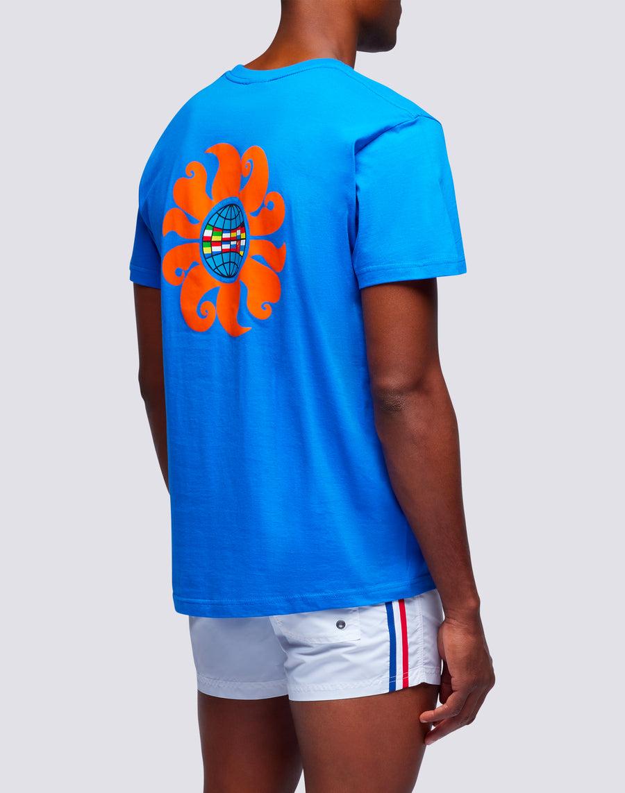 Sundek t-shirt uomo in cotone capsule flag m633bdrt4km-008km Italy