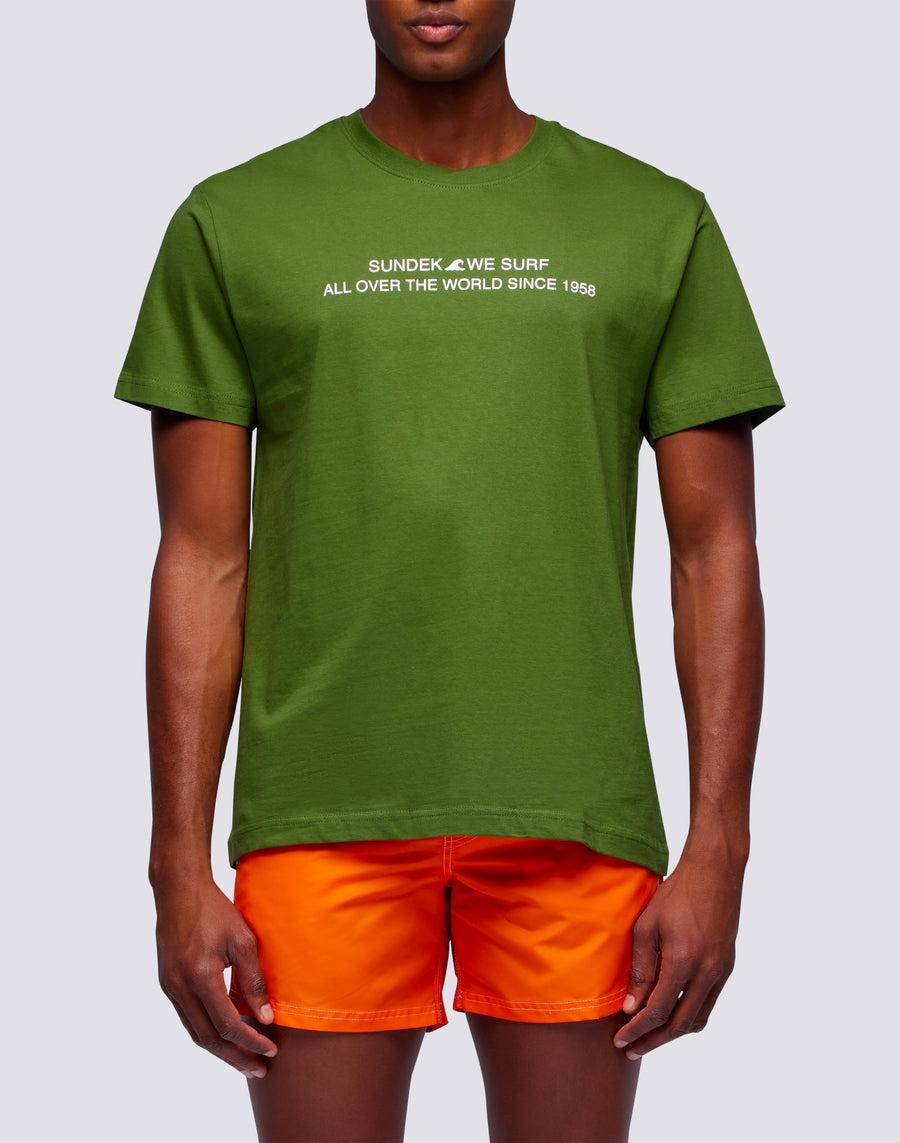 Sundek t-shirt uomo in cotone capsule flag m669tesj500-12700 Italia