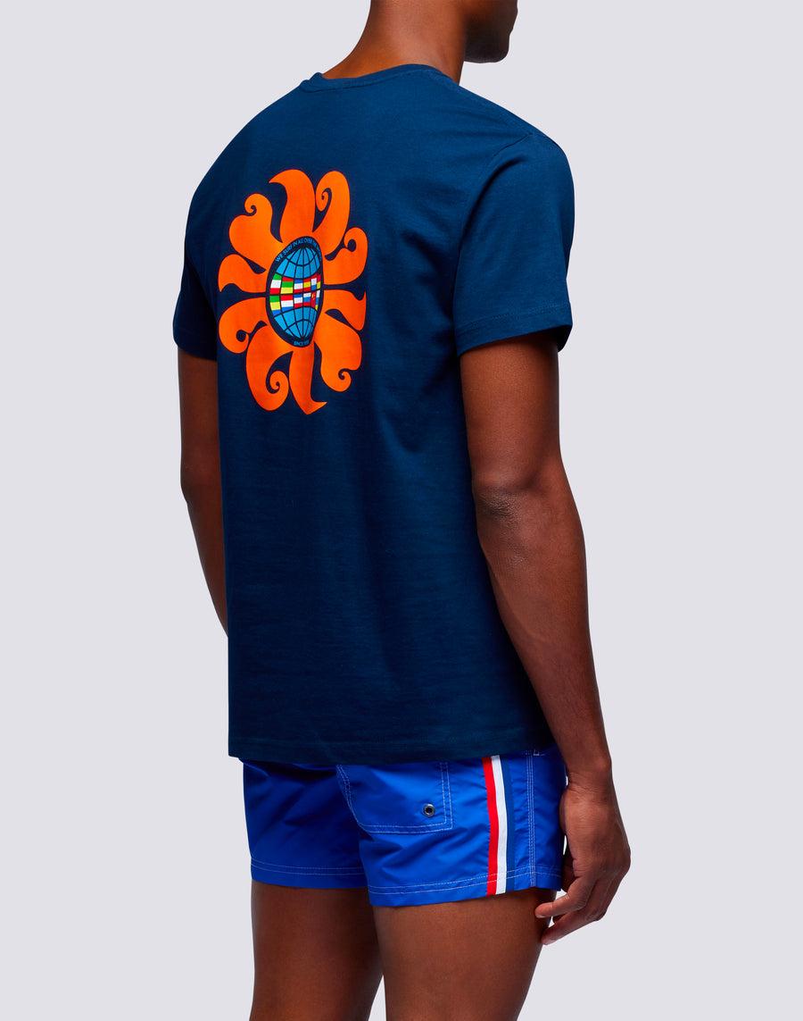 Sundek t-shirt uomo in cotone capsule flag m669tesj500-00600 2025